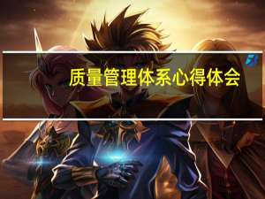 质量管理体系心得体会