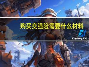 购买交强险需要什么材料
