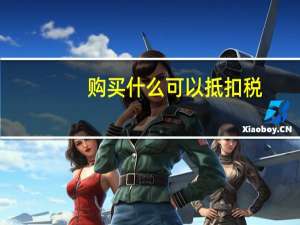 购买什么可以抵扣税