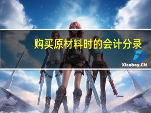 购买原材料时的会计分录