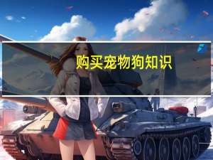 购买宠物狗知识
