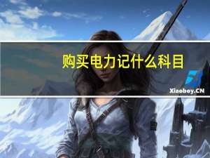 购买电力记什么科目