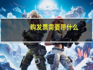 购发票需要带什么