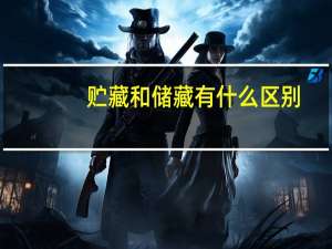 贮藏和储藏有什么区别