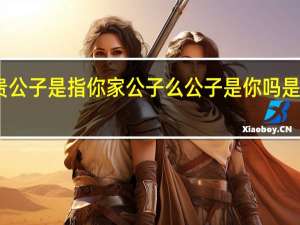 贵公子是指你家公子么 公子是你吗是什么歌