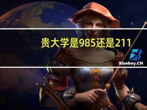 贵大学是985还是211