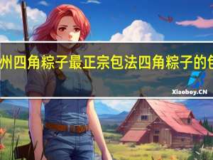 贵州四角粽子最正宗包法 四角粽子的包法图解