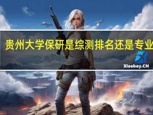贵州大学保研是综测排名还是专业排名