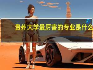 贵州大学最厉害的专业是什么