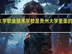 贵州大学职业技术学校是贵州大学里面的专科学校么