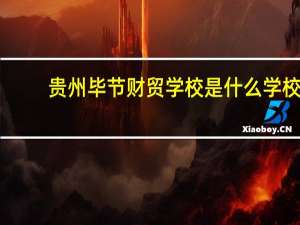 贵州毕节财贸学校是什么学校