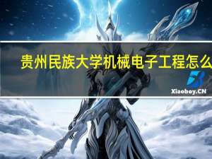 贵州民族大学机械电子工程怎么样
