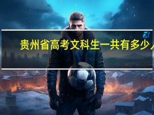贵州省高考文科生一共有多少人