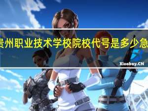 贵州职业技术学校院校代号是多少 急急急急