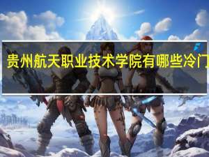 贵州航天职业技术学院有哪些冷门专业