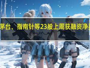 贵州茅台、指南针等23股上周获融资净买入超亿元