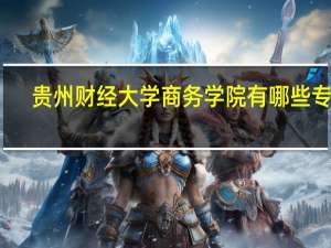 贵州财经大学商务学院有哪些专业