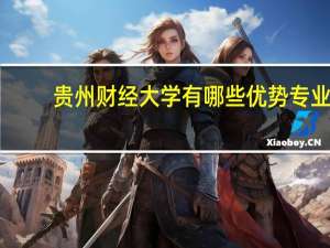 贵州财经大学有哪些优势专业