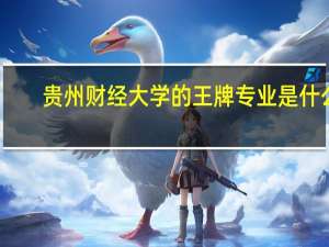 贵州财经大学的王牌专业是什么