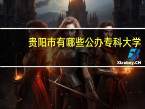 贵阳市有哪些公办专科大学