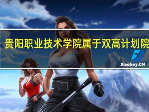 贵阳职业技术学院属于双高计划院校吗