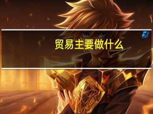 贸易主要做什么