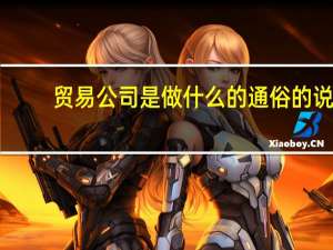 贸易公司是做什么的通俗的说（贸易公司是做什么的）