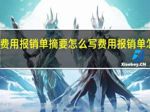 费用报销单摘要怎么写 费用报销单怎么写