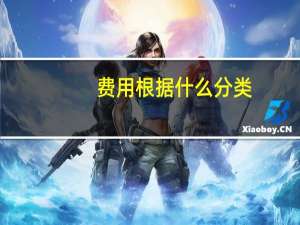 费用根据什么分类
