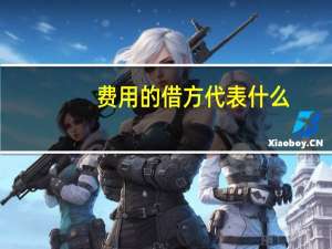 费用的借方代表什么