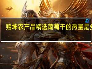 贻坤 农产品 精选葡萄干的热量是多少