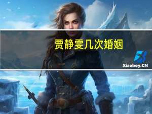 贾静雯几次婚姻