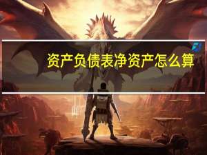资产负债表净资产怎么算