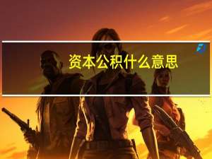 资本公积什么意思