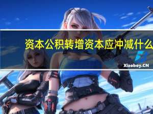 资本公积转增资本应冲减什么