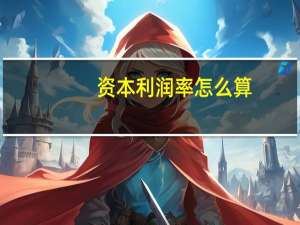 资本利润率怎么算