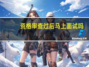资格审查过后马上面试吗