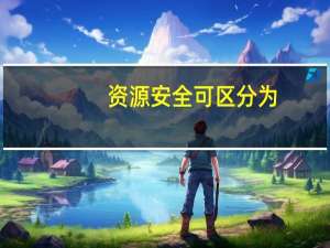 资源安全可区分为