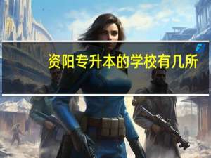 资阳专升本的学校有几所