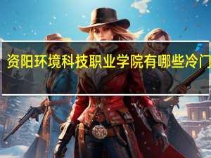 资阳环境科技职业学院有哪些冷门专业