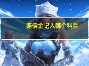 赔偿金记入哪个科目