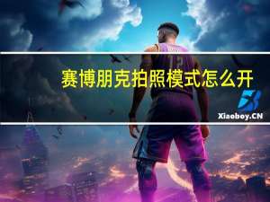 赛博朋克拍照模式怎么开