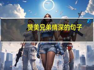 赞美兄弟情深的句子（兄弟情深的句子）