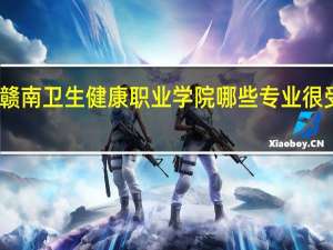 赣南卫生健康职业学院哪些专业很受欢迎