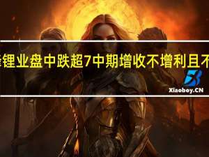 赣锋锂业盘中跌超7% 中期增收不增利且不派中期息