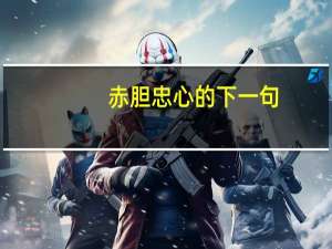赤胆忠心的下一句（赤胆忠心）