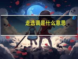走选调是什么意思