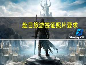 赴日旅游签证照片要求