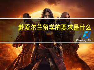 赴爱尔兰留学的要求是什么