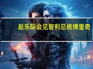 赵乐际会见智利总统博里奇